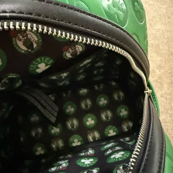 Boston Celtics NBA Basketball Mini Loungefly Green Backpack BRAND NEW - Picture 4 of 9